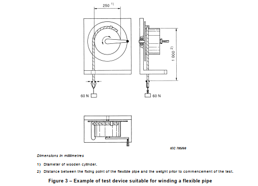 flexible pipe winding test device